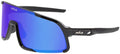 Hulk® HK4 Series Black Frame Safety Glasses Polarized Blue Diamond Mirror Lens MAX3® Scratch Resistant Coated