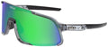 Hulk® HK4 Series Crystal Gray Frame Safety Glasses Polarized Green Mirror Lens MAX3® Scratch Resistant Coating