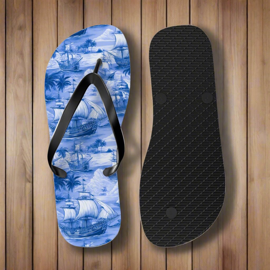 Ship Shape Nautical Flip Flop Shoes