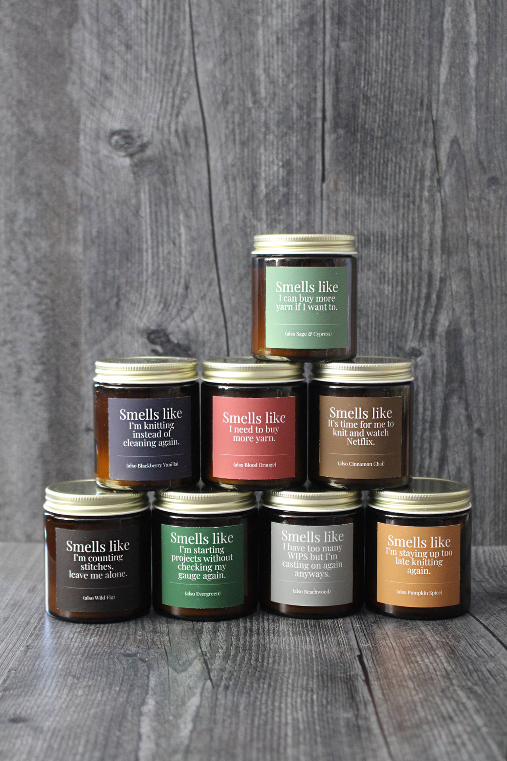 Hand-poured Coconut Soy Wax Candles For Knitters
