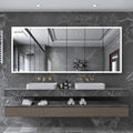 [96X40-Inch] Nuvia Wall-Mounted Medicine Cabinet Mirror With Anti-Fog And Tri-Color LED Lights (SAK82340)