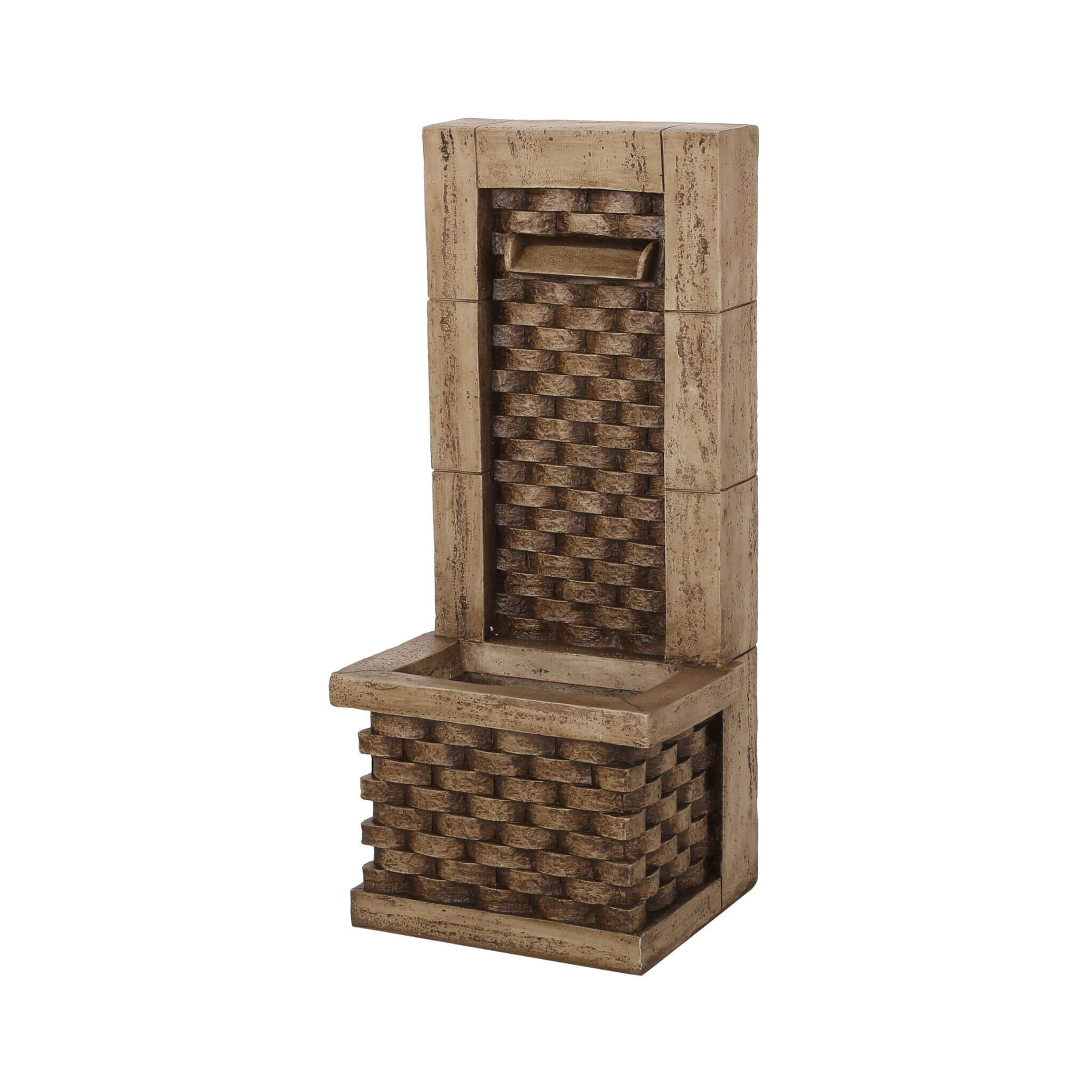 Premium 35-Inch Hand-Crafted Weather-Resistant Waterfall Fountain With LED Lights (SAK86757)