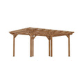 [09X12FT] Premium Outdoor Wooden Grape Trellis Pergola (SAK18579)