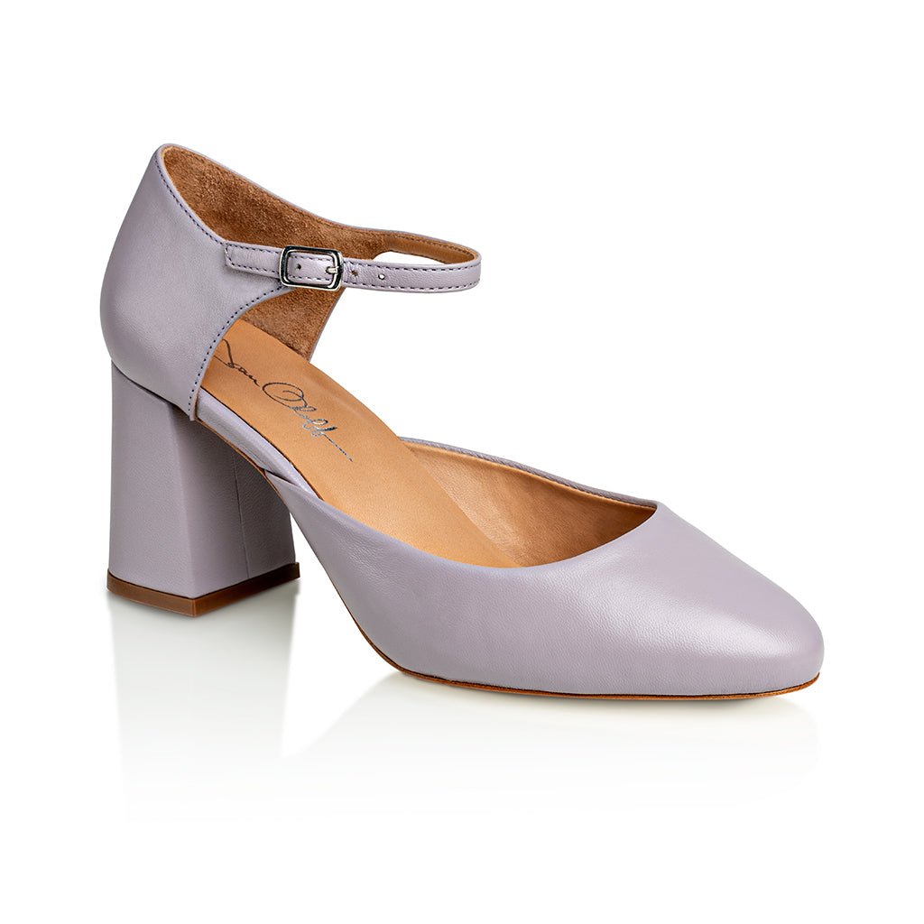 Sally Lilac Mestico Luxury Nappa Block Heels