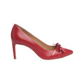 Divine Red Mestico High Heel Pump with Kitten Heel