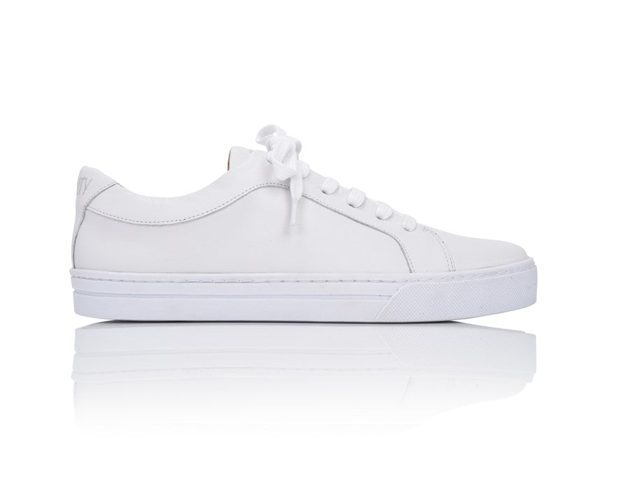 Equality White Nappa Sneakers