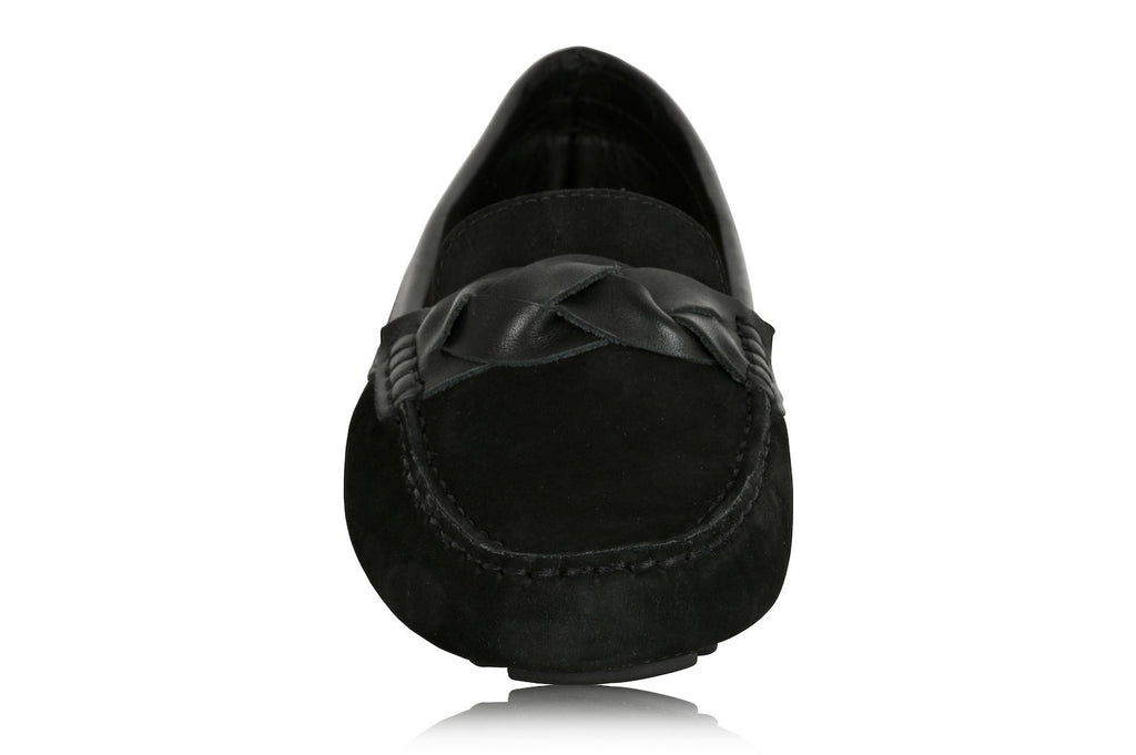 Piper Leather Driving Loafer Black