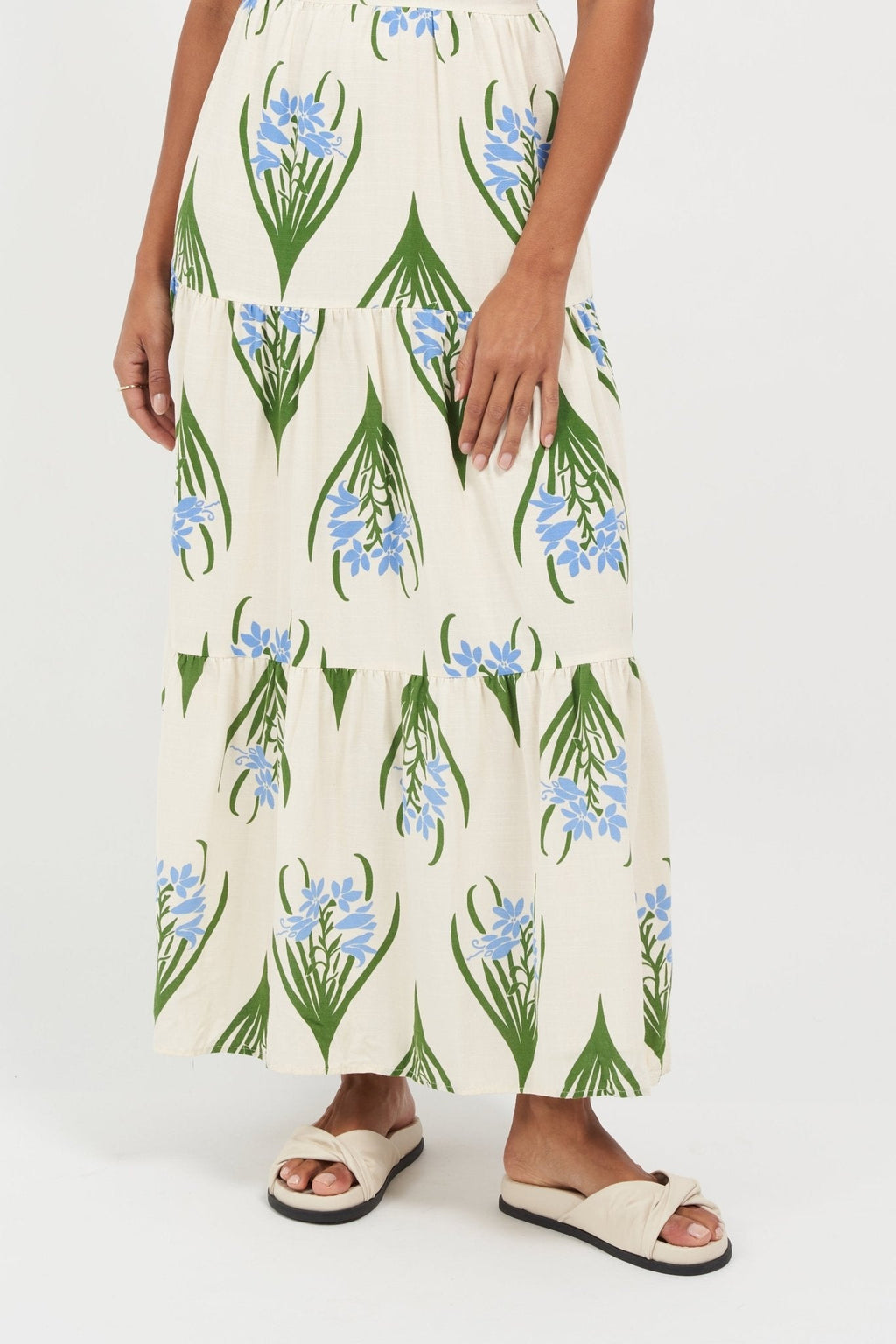 Sadie Off White Soft Nappa Sandals