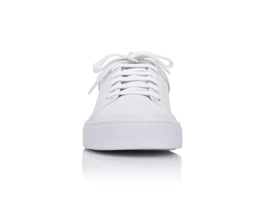 Equality White Nappa Sneakers