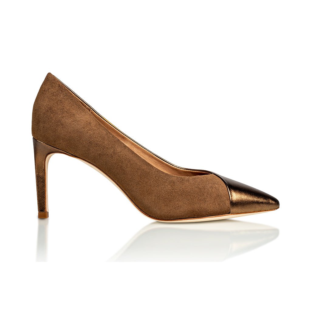 Dominique Bronze Heels