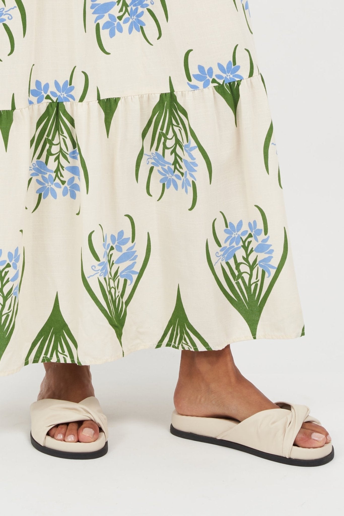 Sadie Off White Soft Nappa Sandals