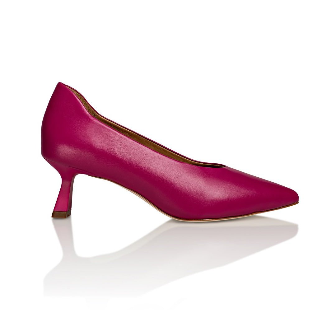 Celine Pink Nappa Kitten Heels