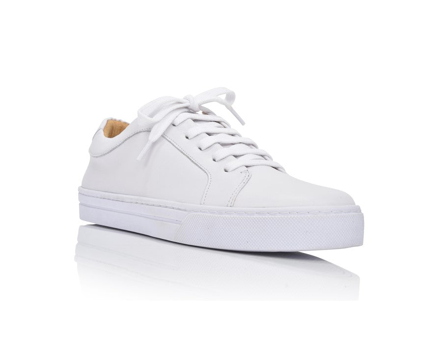 Equality White Nappa Sneakers