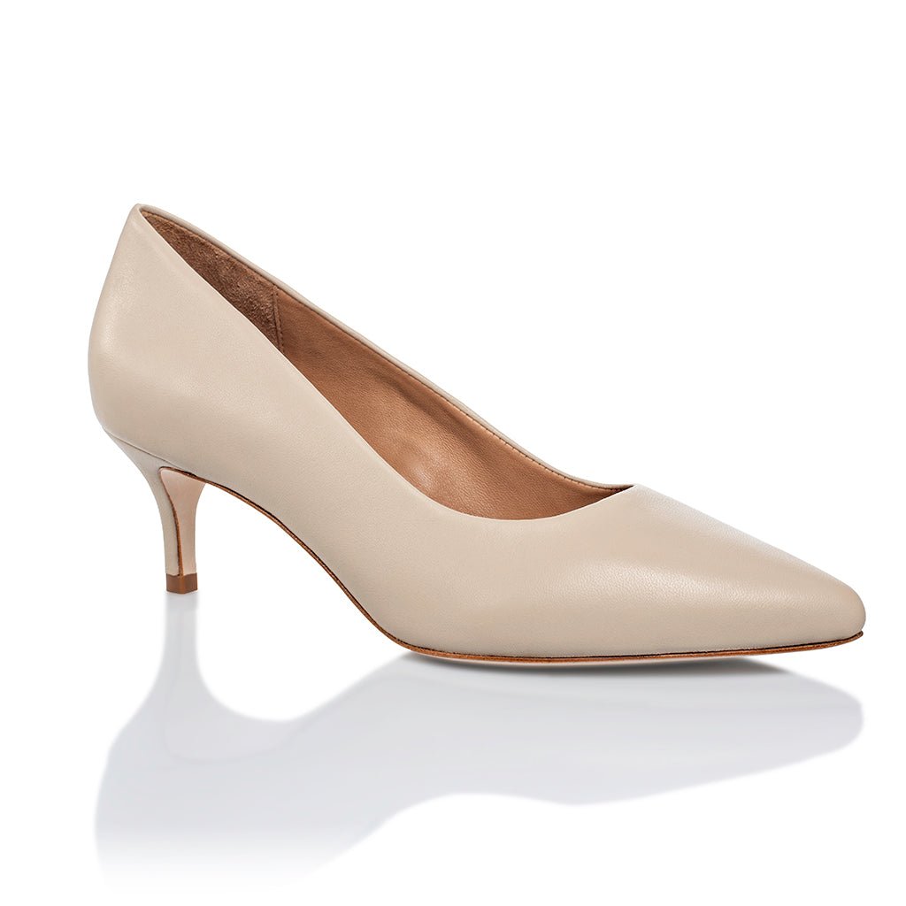 Callie Nude Mestico Lux Leather Heels