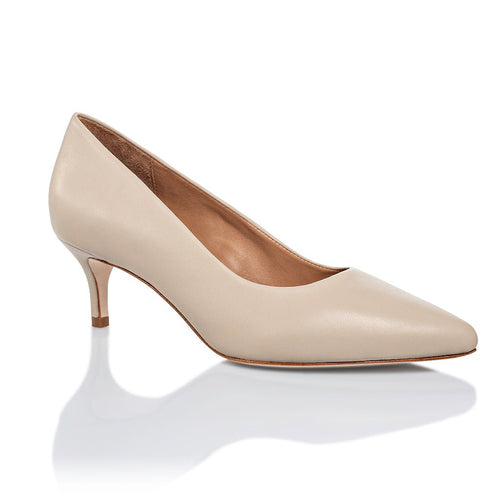 Callie Nude Mestico Lux Leather Heels
