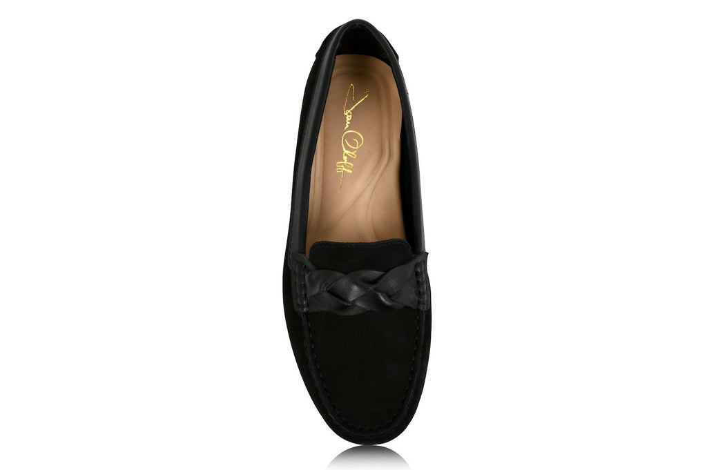 Piper Leather Driving Loafer Black