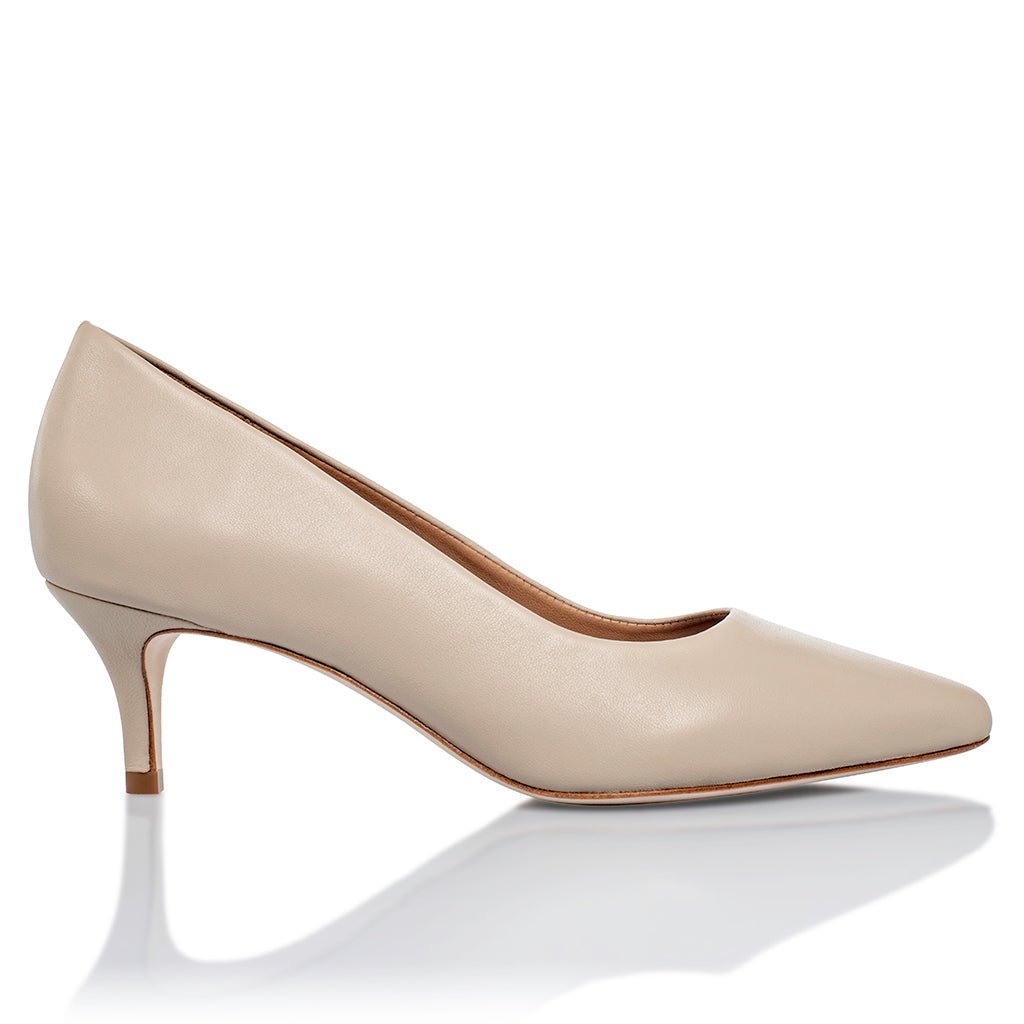 Callie Nude Mestico Lux Leather Heels