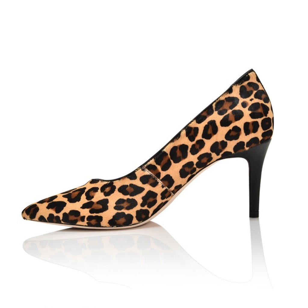 Deborah Leopard Lux Hair Calf Pumps