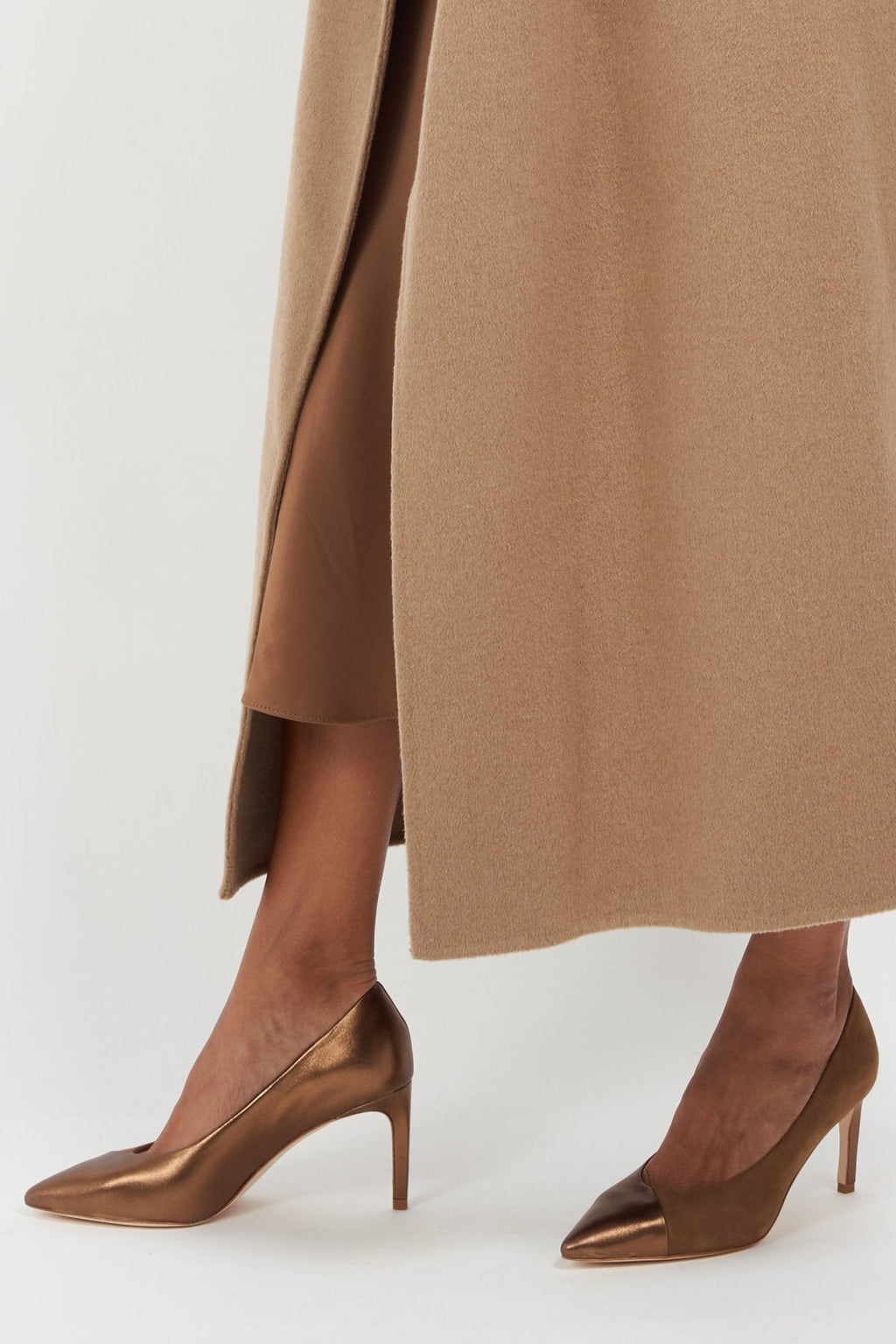Dominique Bronze Heels