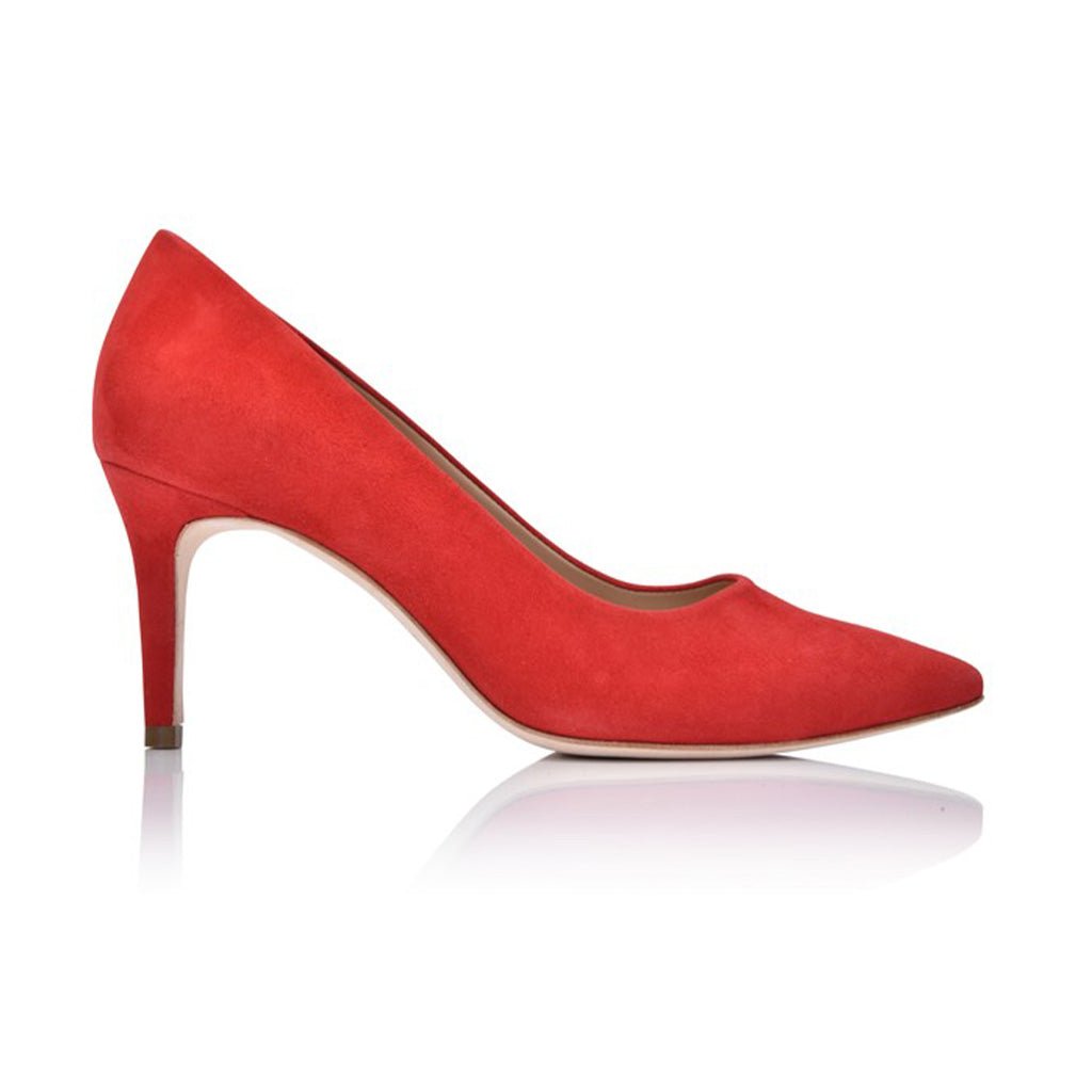 Deborah Red Hot Kiss Suede Heels