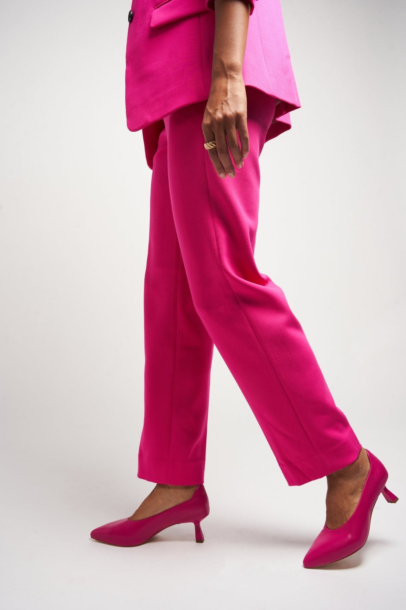 Celine Pink Nappa Kitten Heels