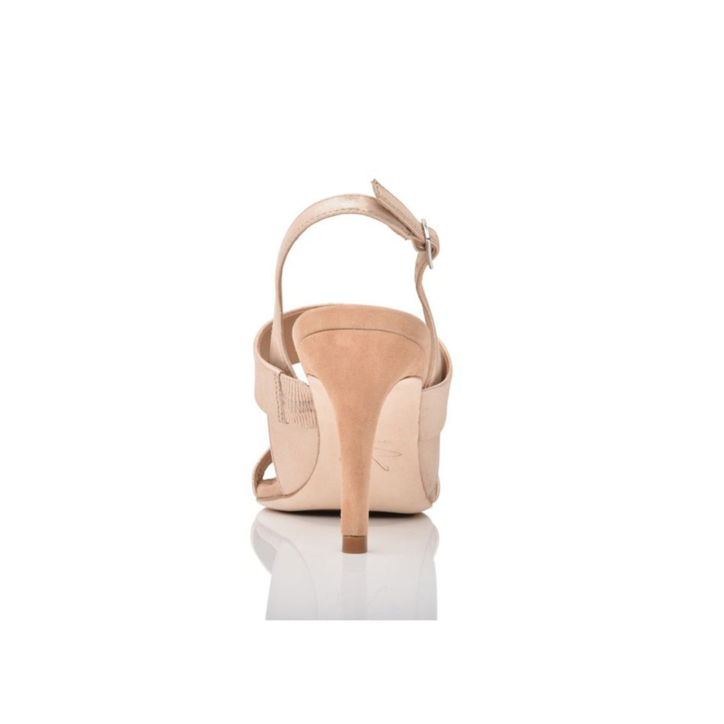 Fortune  Fawn Shimmer Suede Sandals