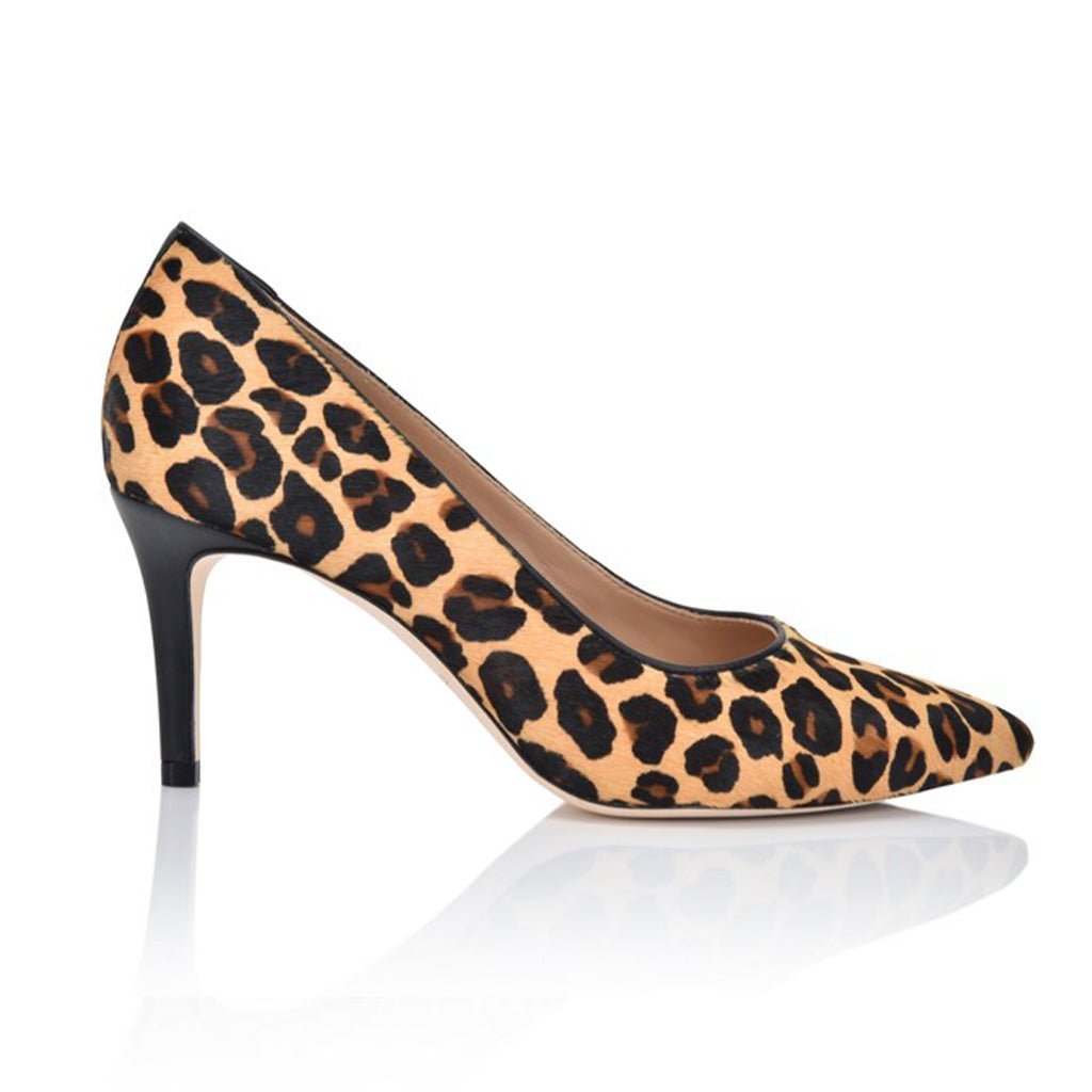 Deborah Leopard Lux Hair Calf Pumps