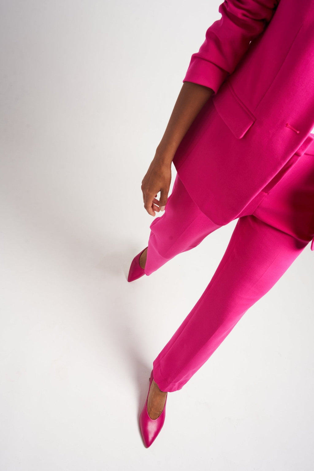 Celine Pink Nappa Kitten Heels