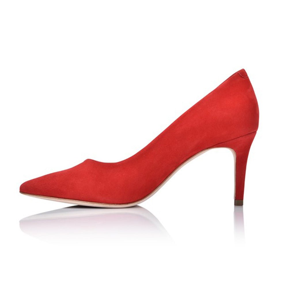 Deborah Red Hot Kiss Suede Heels
