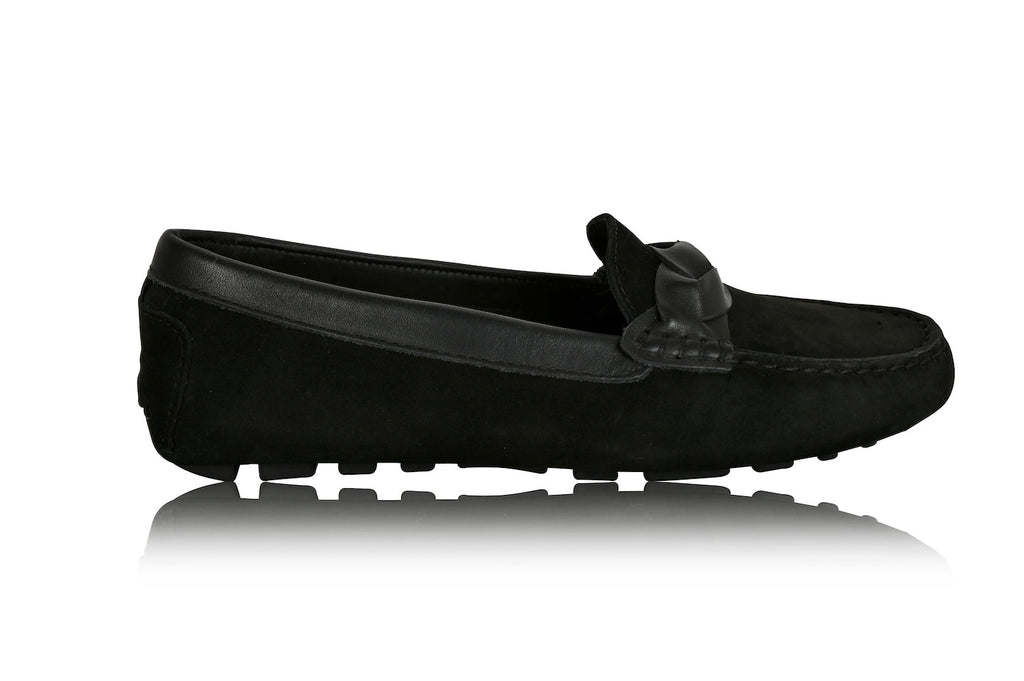 Piper Leather Driving Loafer Black