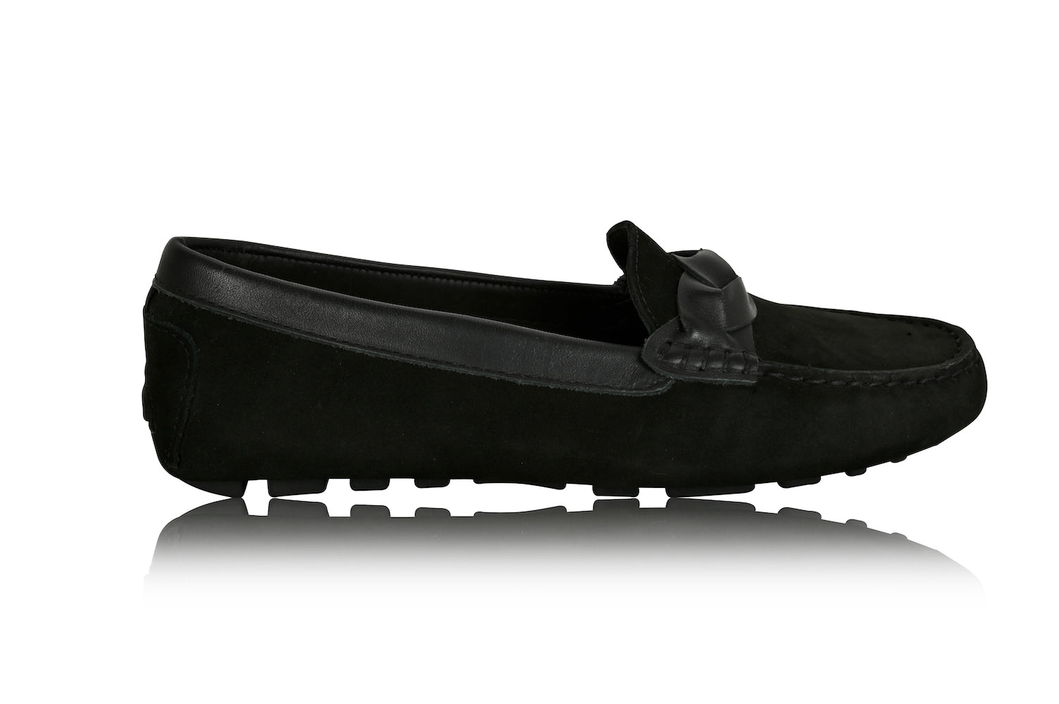 Piper Leather Driving Loafer Black
