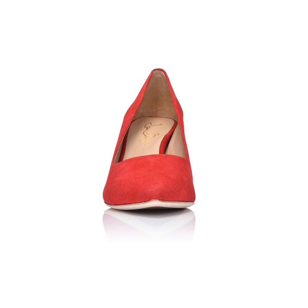Deborah Red Hot Kiss Suede Heels