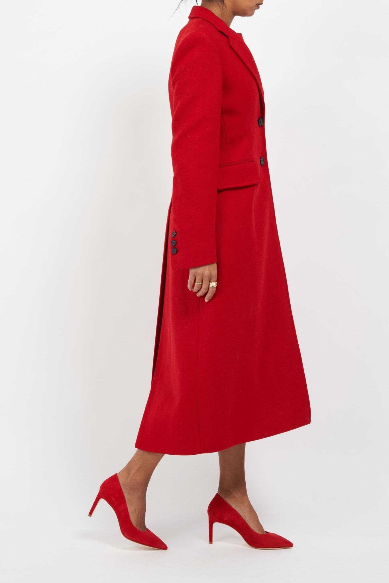 Deborah Red Hot Kiss Suede Heels