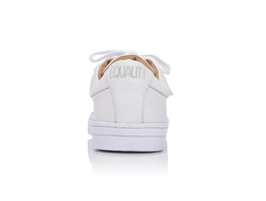 Equality White Nappa Sneakers
