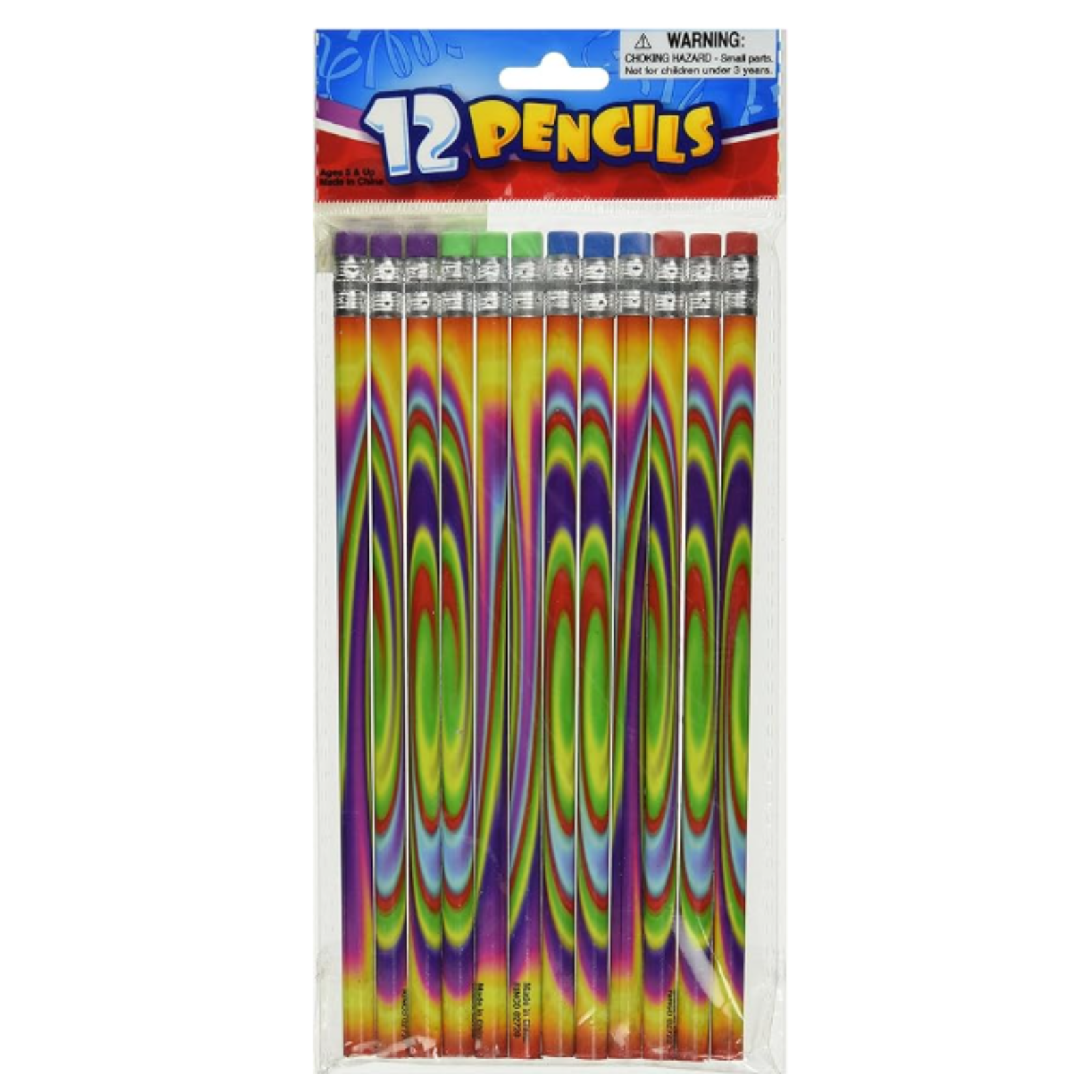 7.5" Psychedelic Pencils - 72ct or 144ct