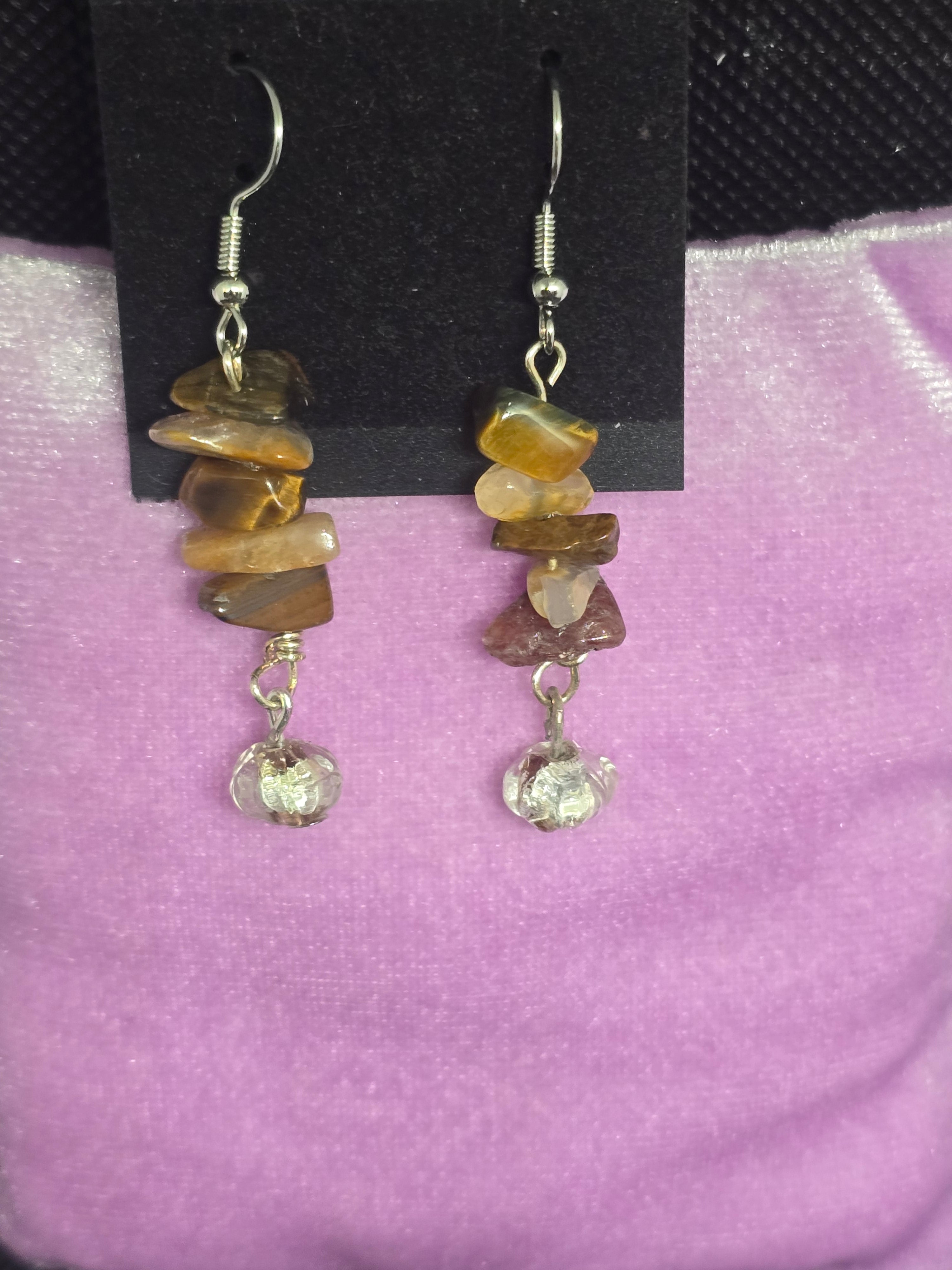 Stone & Glass Earrings