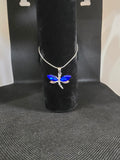 Navy Blue Dragonfly Anklet