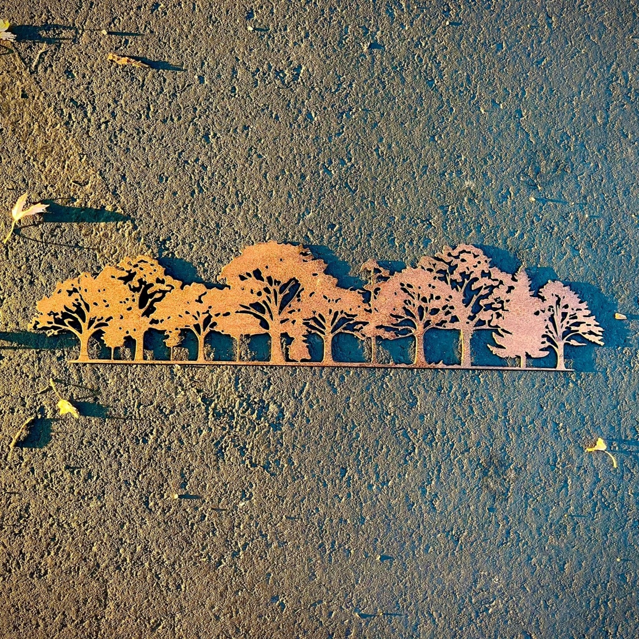 Rustic Steel Forest - Wall Art