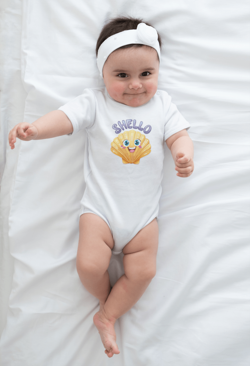 Cute Baby Onsie Shell Design