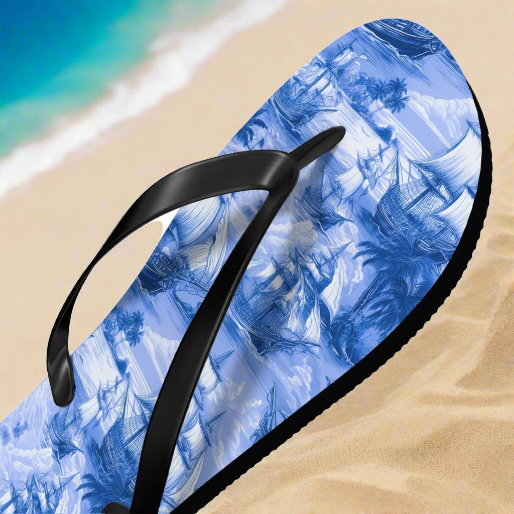 Ship Shape Nautical Flip Flop Shoes