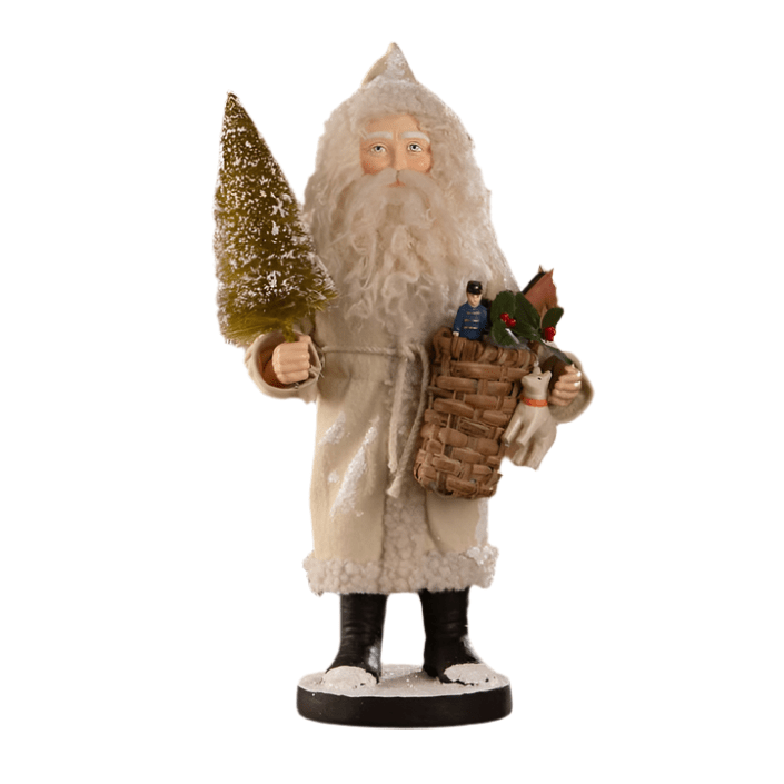 Small Santa with Toy Basket by Bethany Lowe Designs