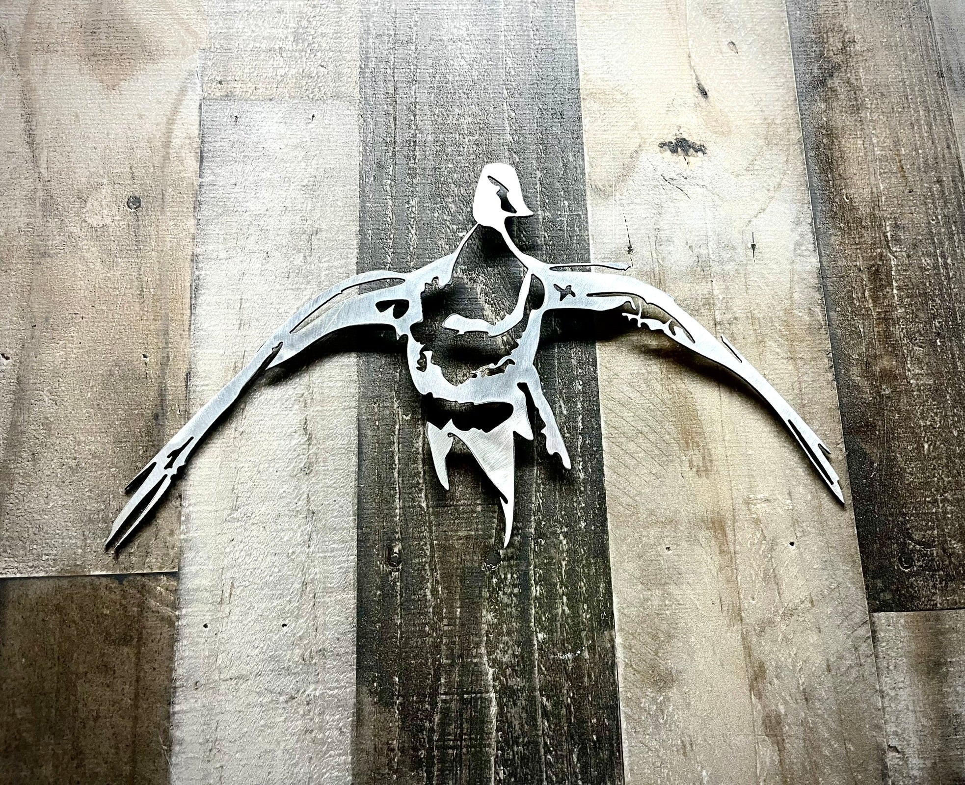 Steel Hollow Pintail Duck Incoming | Wall Art