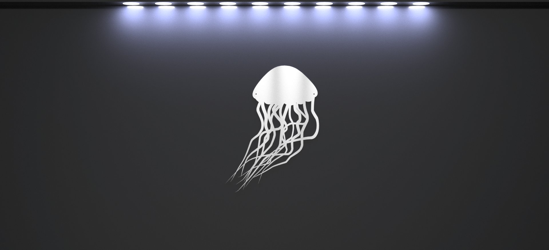 Steel Jellyfish Wall Art