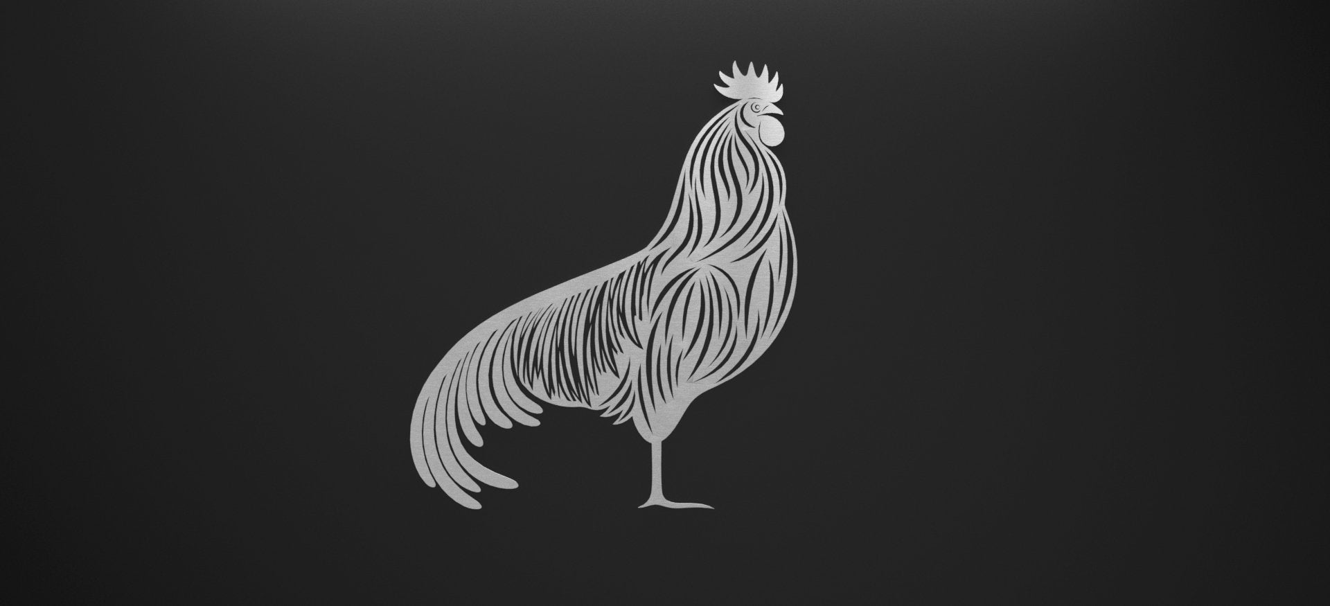 Steel Rooster Wall Art