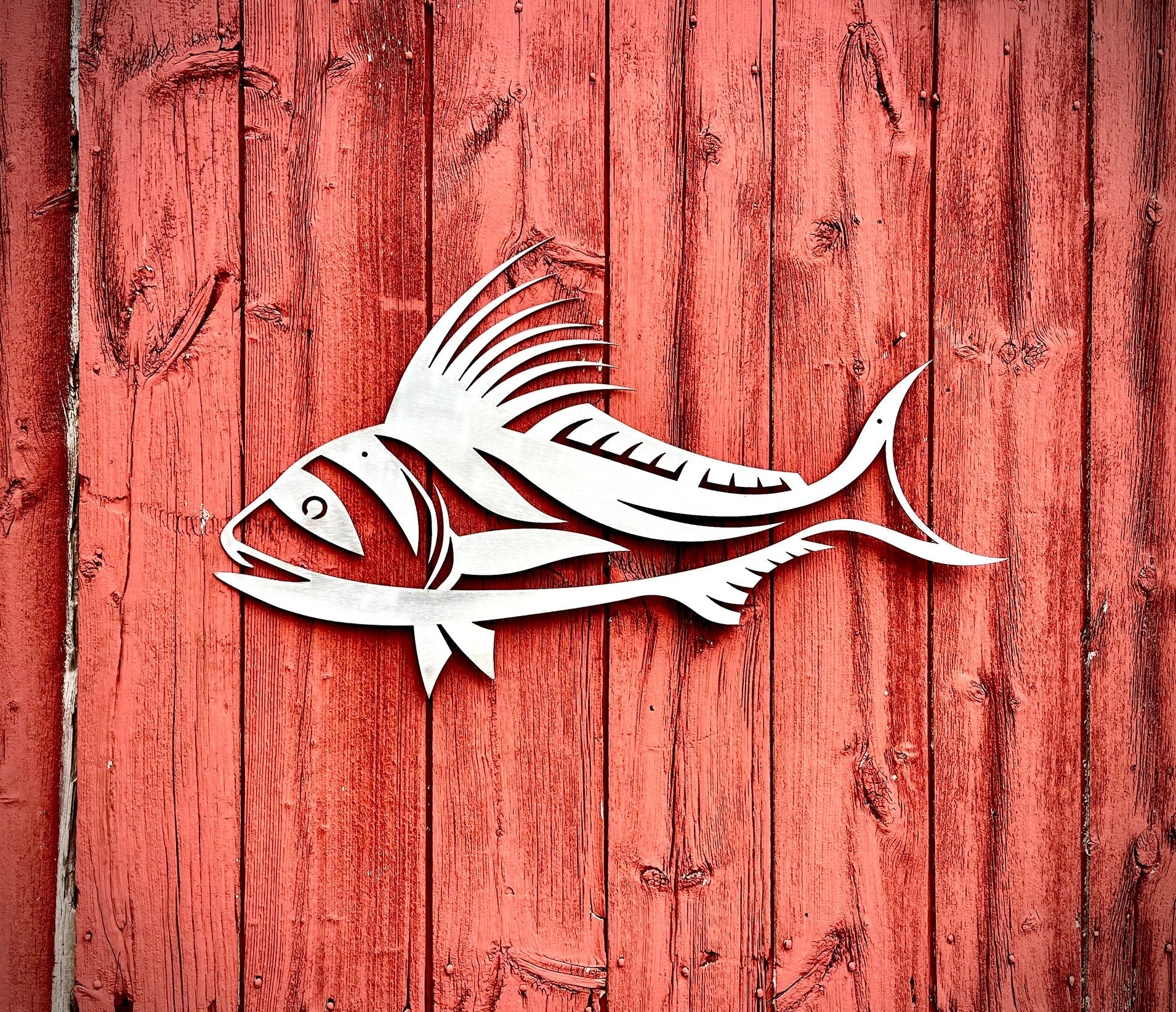 Steel Roosterfish Wall Art