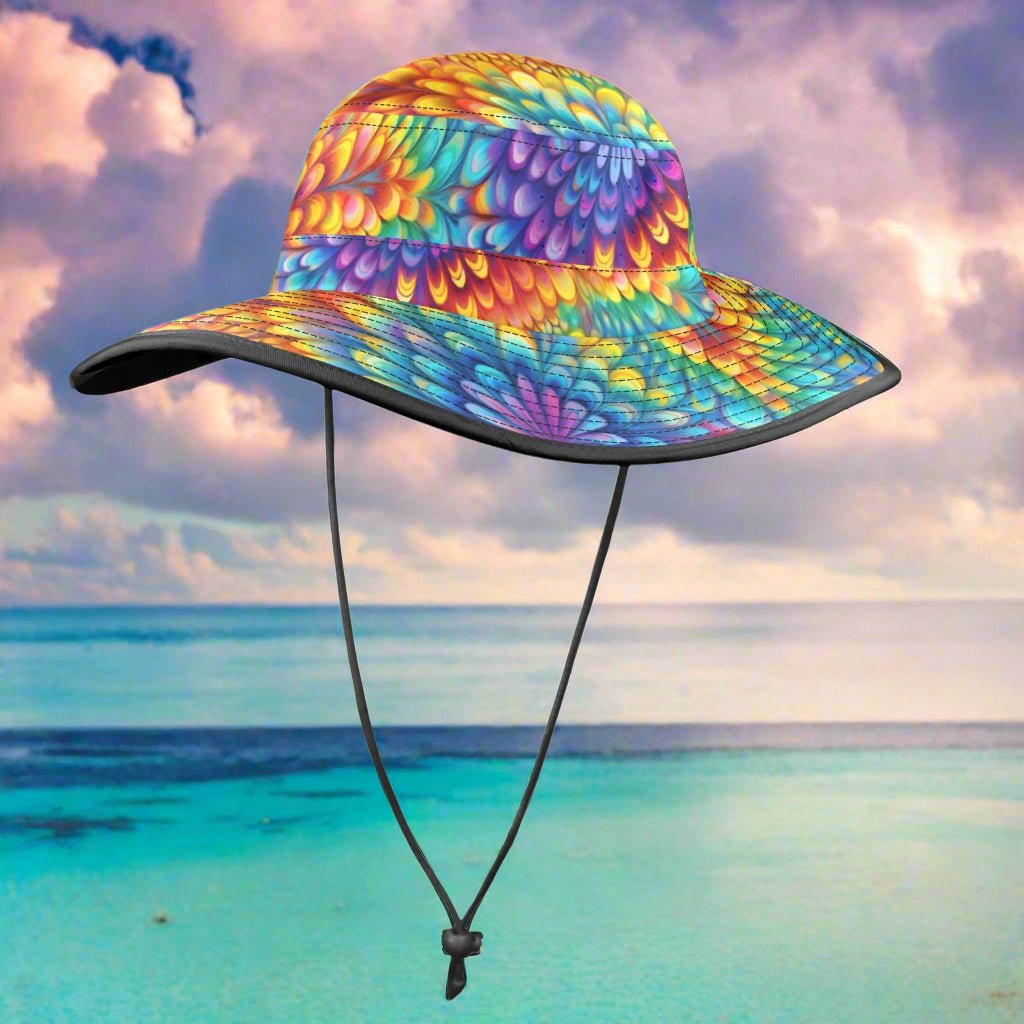 Tie-Dye Floppy Wide Brim  Hat