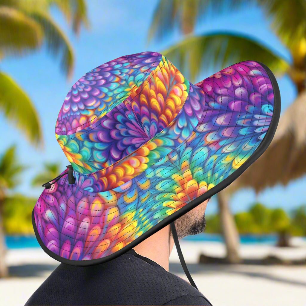 Tie-Dye Floppy Wide Brim  Hat