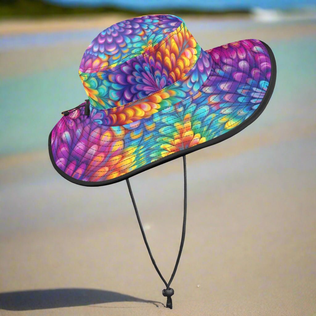 Tie-Dye Floppy Wide Brim  Hat
