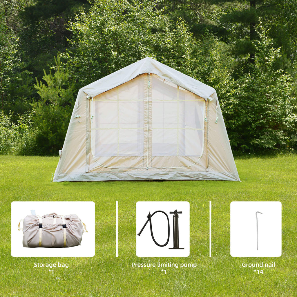 Trailora 4-Season Outdoor 4-6 People Inflatable Blow Up Camping Tent With Air Pump (SAK46821)