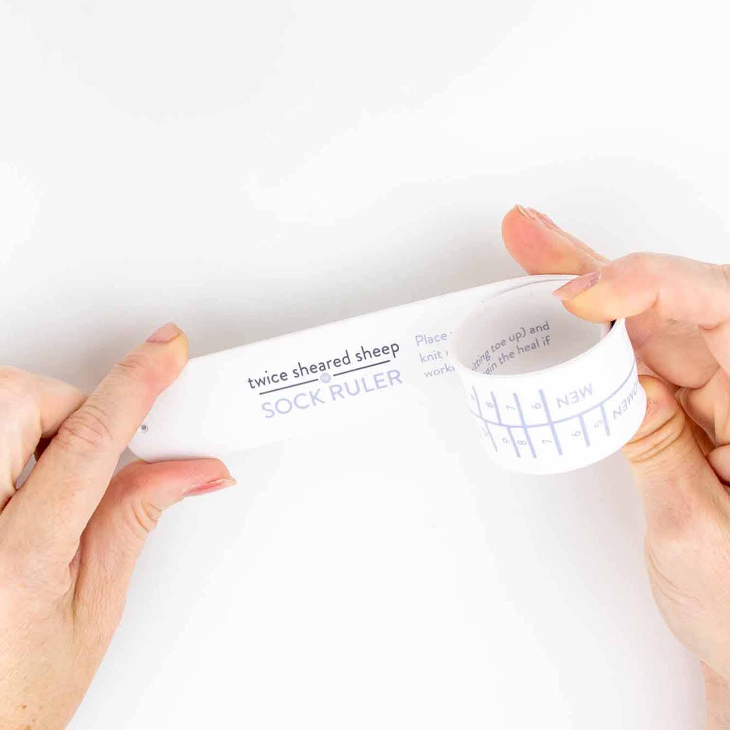 Sock Ruler - Sock Sizing Ruler